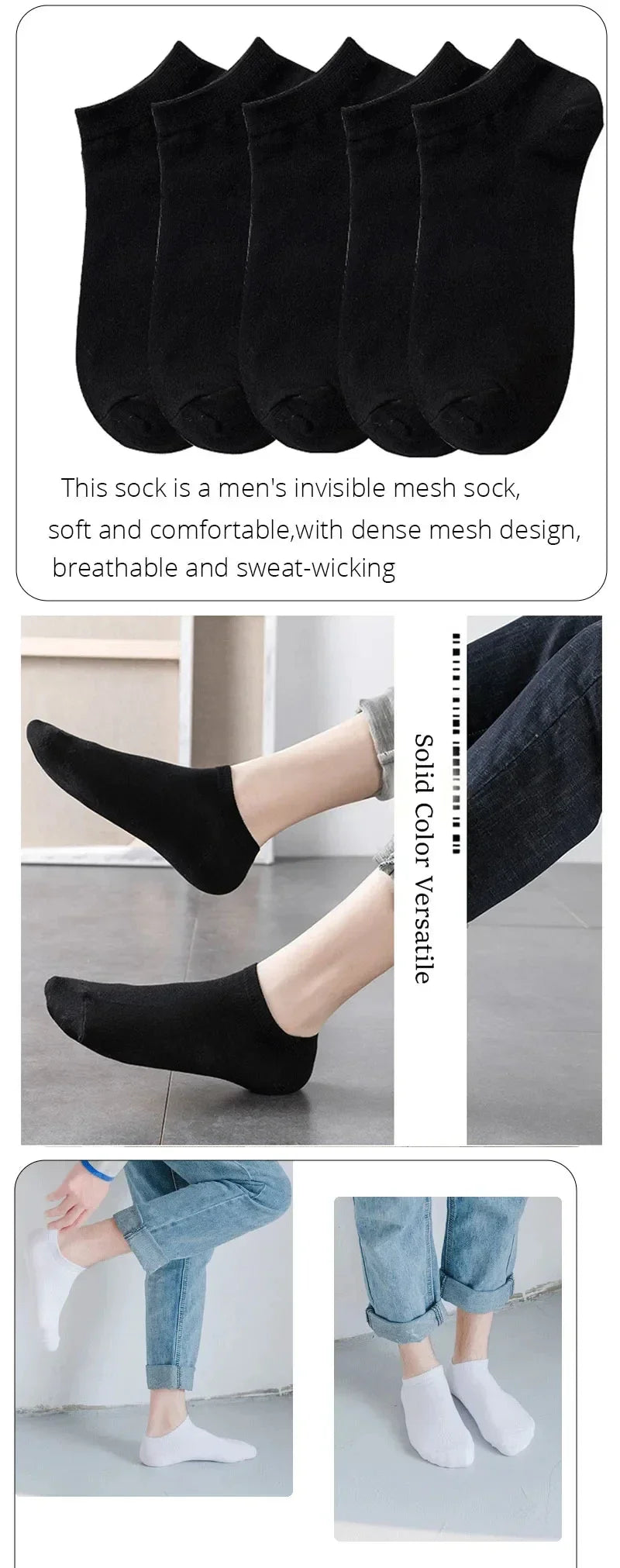 Socquettes Noir et Blanc™